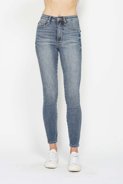 Judy Blue Contrast Wash Skinny Jeans - Drazelle Store