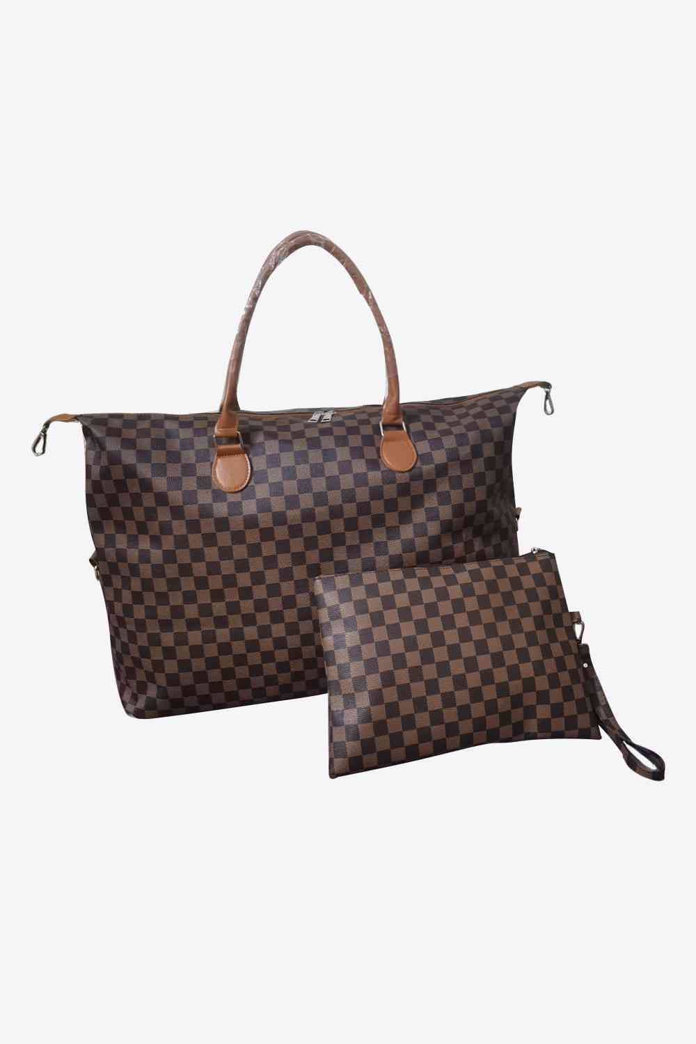 Checkered Two-Piece Bag Set - Drazelle Store