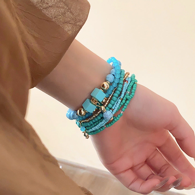 Resin Rice Bead Bracelet - Drazelle Store