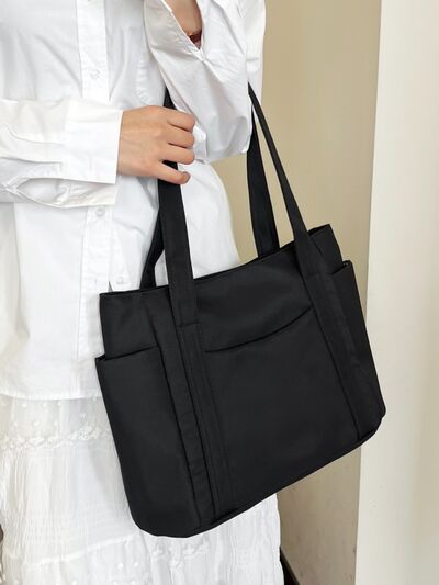 Oxford Cloth Tote Bag with Zipper - Drazelle Store