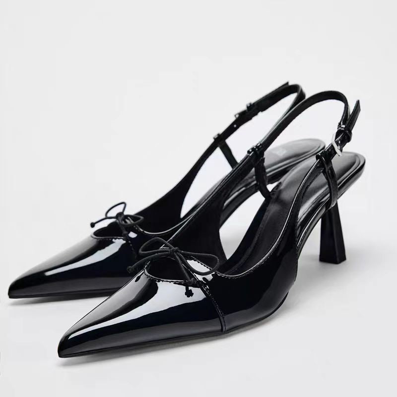 Slingback Pointed Toe Pumps - Drazelle Store