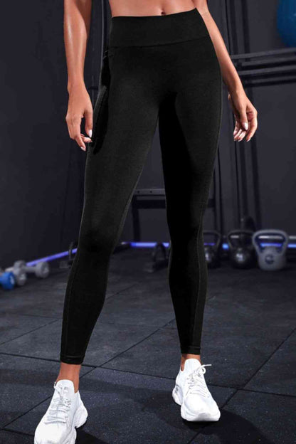 Wide Waistband Sports Leggings - Drazelle Store