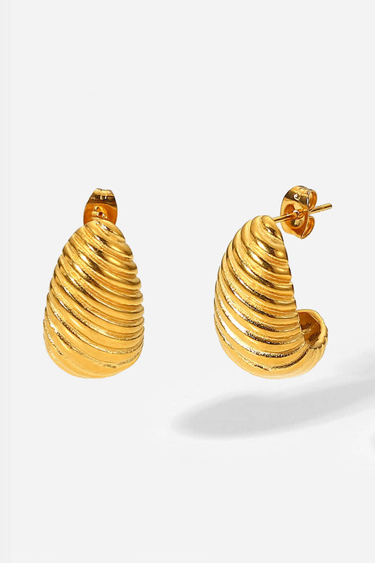 Shell Shore Spiral Stud Earrings - Drazelle Store