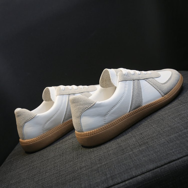 Flat White Shoes Casual Sneakers - Drazelle Store