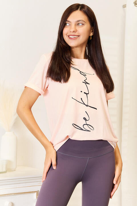 Simply Love BE KIND Graphic Round Neck T-Shirt - Drazelle Store