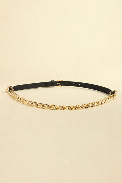 PU Leather Chain Belt - Drazelle Store