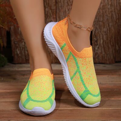 Breathable Mesh Round Toe Sneakers - Drazelle Store