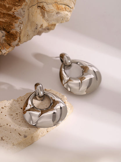 Stainless Steel Teardrop Shape Earrings -Drazelle Store