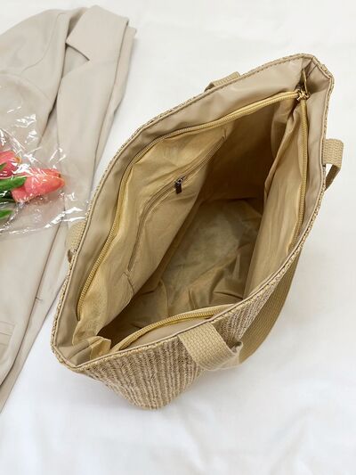 Straw Woven Tote Bag - Drazelle Store