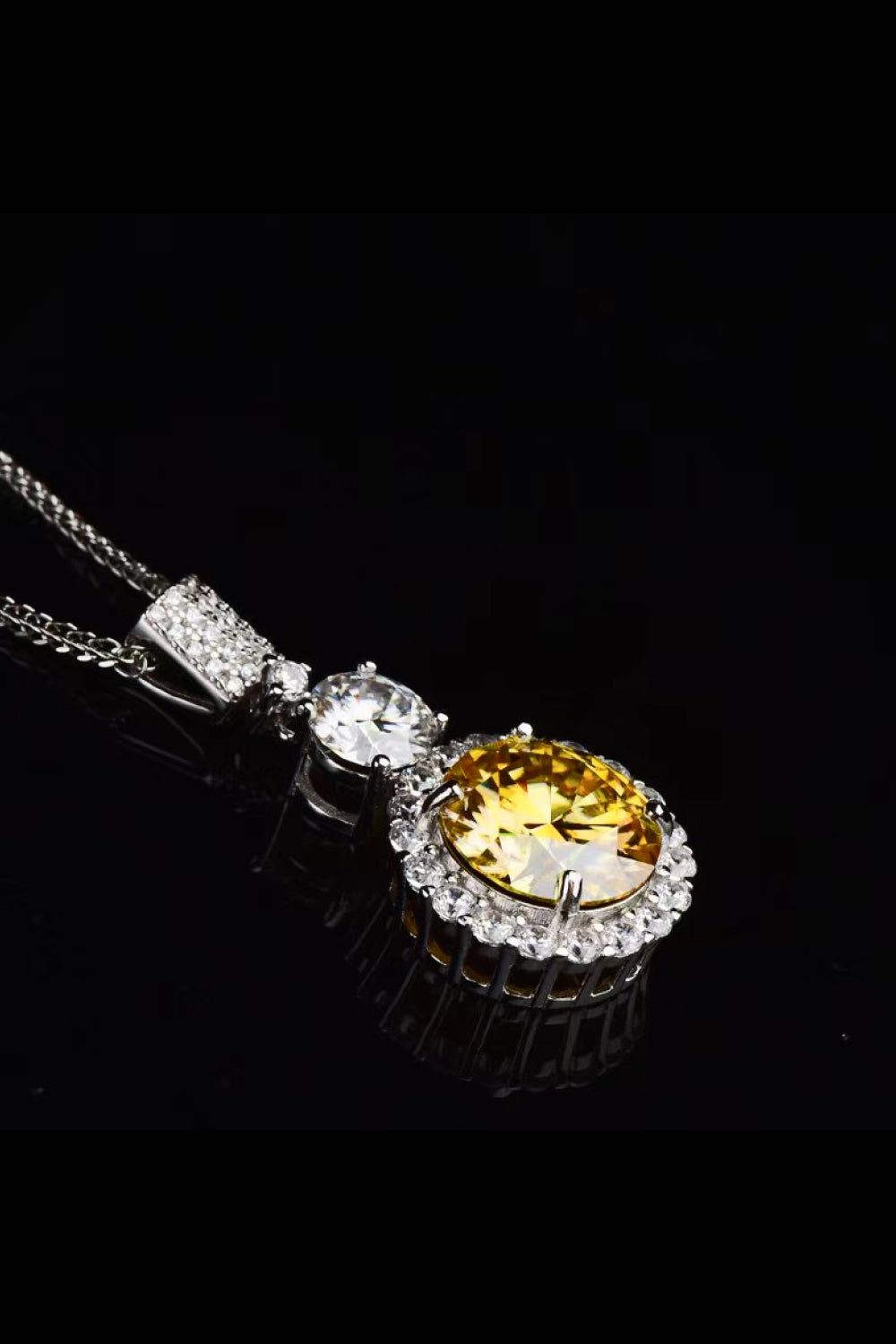 6 Carat Moissanite Pendant Necklace - Drazelle Store