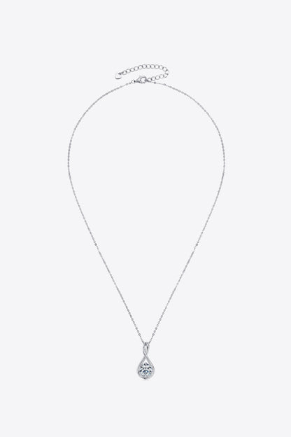 2 Carat Moissanite 925 Sterling Silver Necklace - Drazelle Store