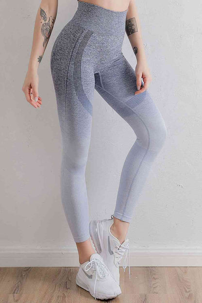 Gradient High Waist Sports Leggings - Drazelle Store