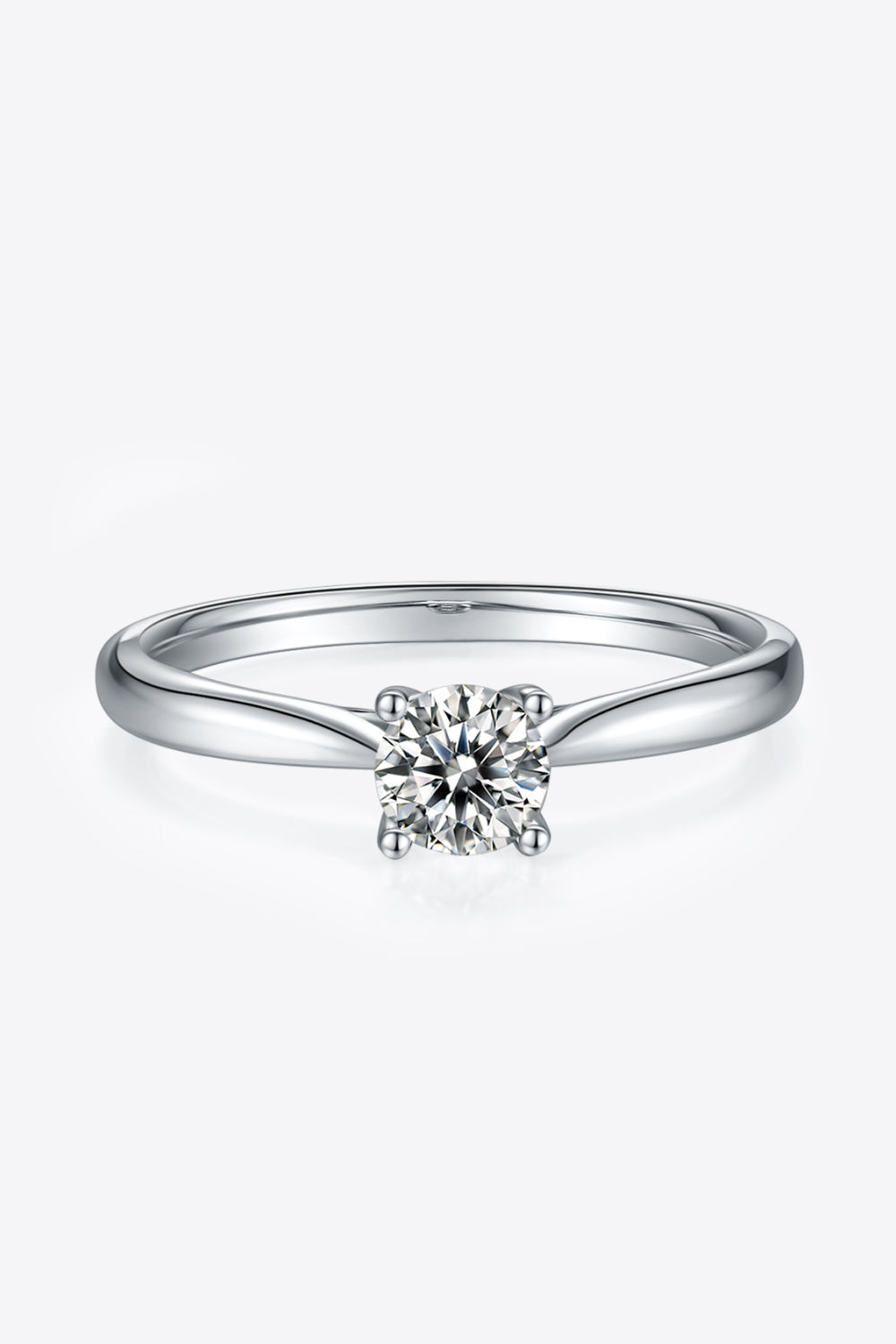 Moissanite 925 Sterling Silver Solitaire Ring - Drazelle Store