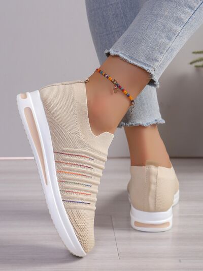 Breathable Mesh Wedge Sneakers - Drazelle Store