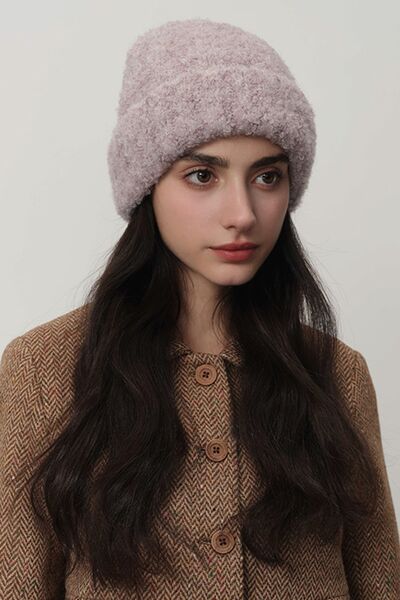 Solid Color Thermal Knit Hat - Drazelle Store