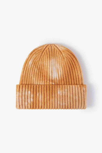 Tie-Dye Ribbed Cuffed Beanie - Drazelle Store