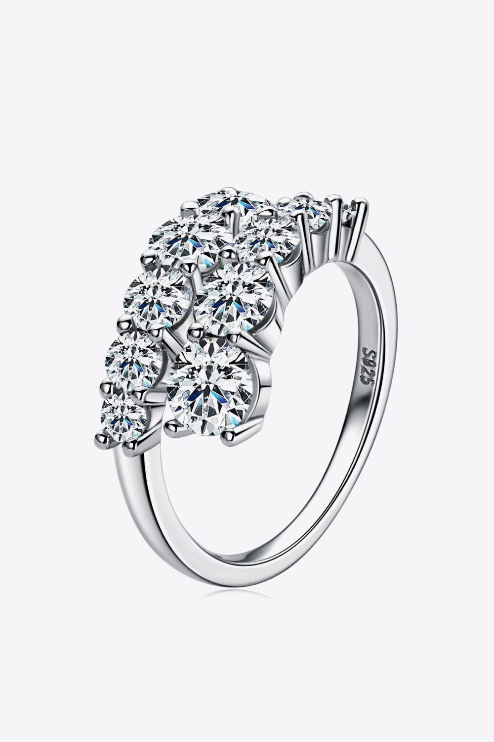 Adored Moissanite 925 Sterling Silver Ring - Drazelle Store