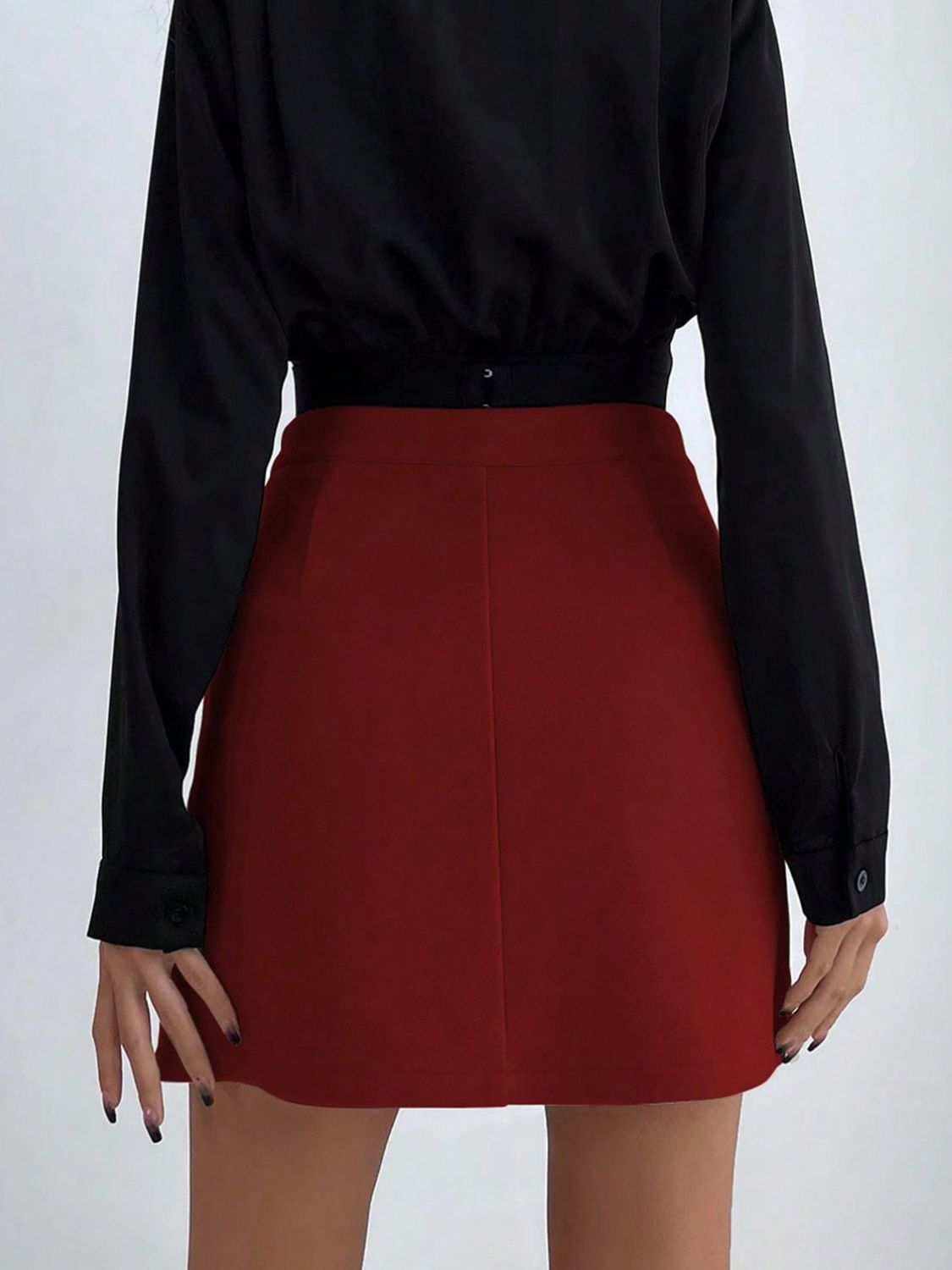 Buttoned Mini Skirt - Drazelle Store