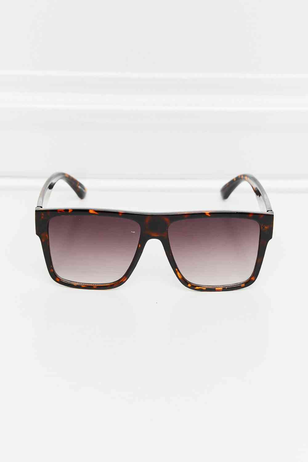 Tortoiseshell Square Full Rim Sunglasses - Drazelle Store