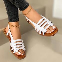 Flat round toe sandals - Drazelle Store