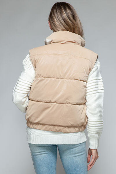 Snobbish Fine Fur Lining Quilted Vest - Drazelle Store