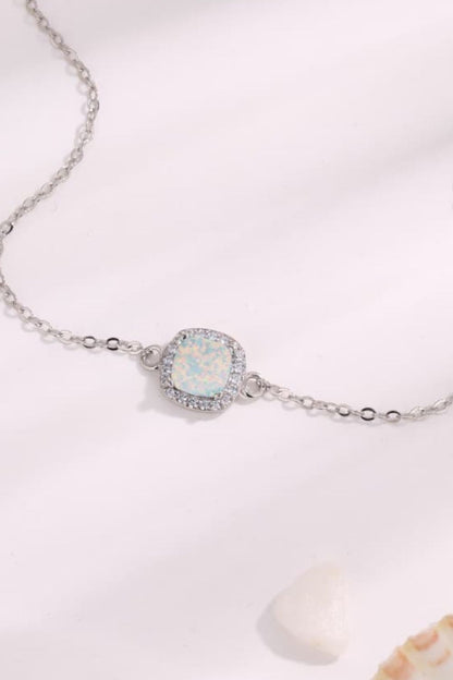 Opal Platinum-Plated Bracelet - Drazelle Store