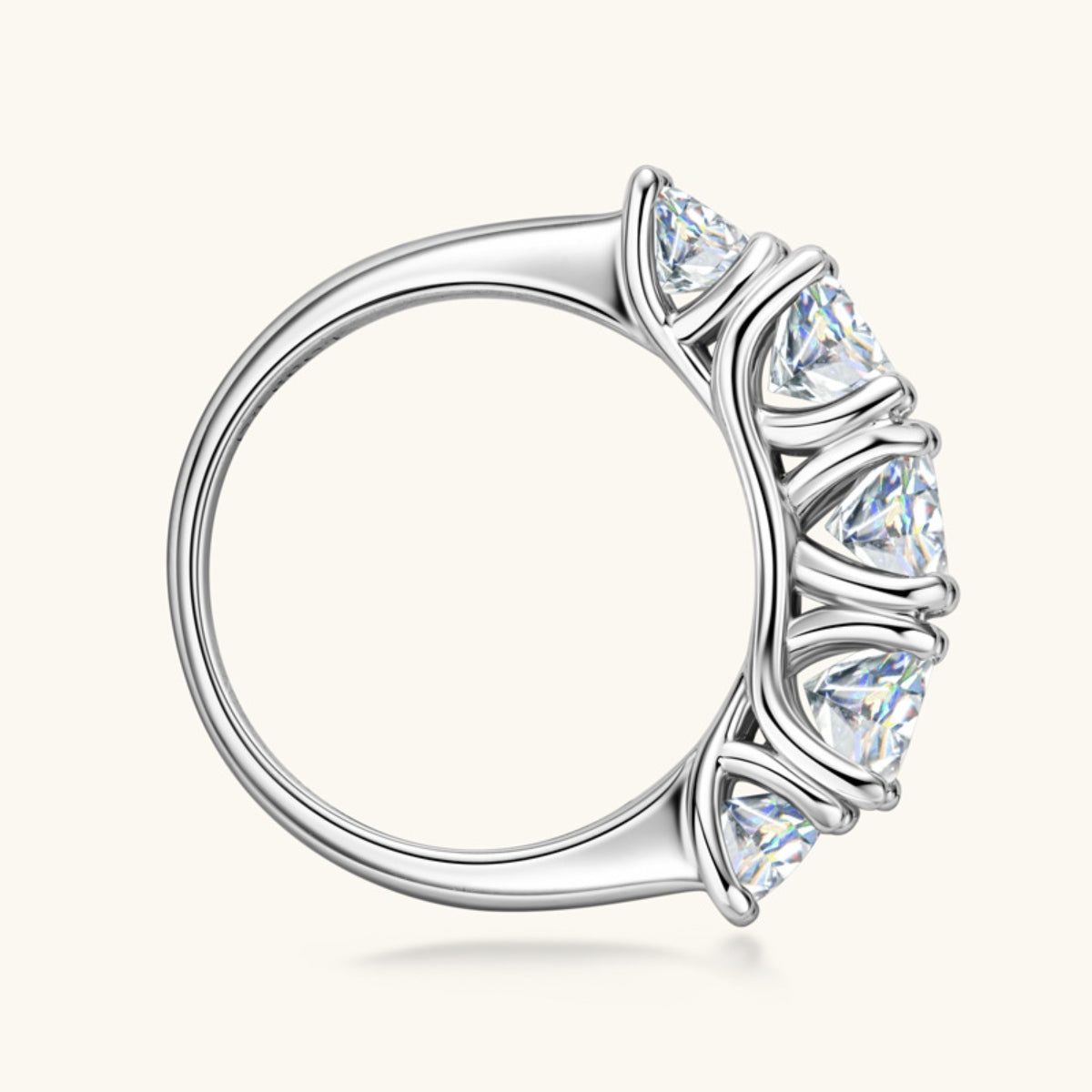 3.6 Carat Moissanite 925 Sterling Silver Ring - Drazelle Store