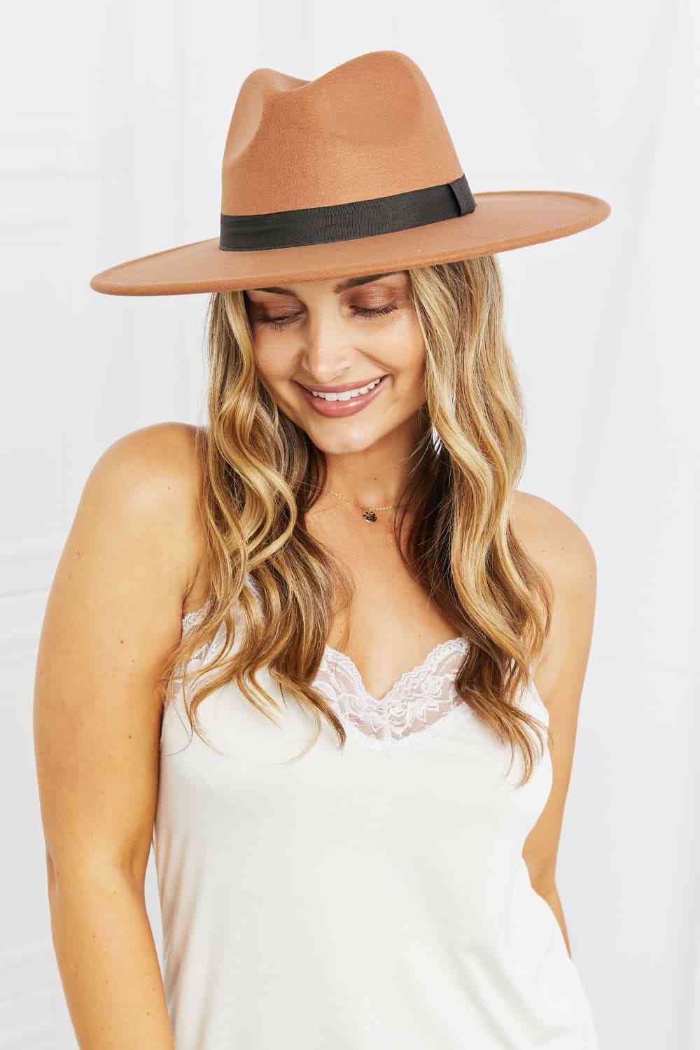 Fame Enjoy The Simple Things Fedora Hat - Drazelle Store