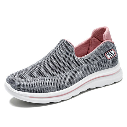 Women's Breathable Middle-aged Slip-on Sneakers - Drazelle Store