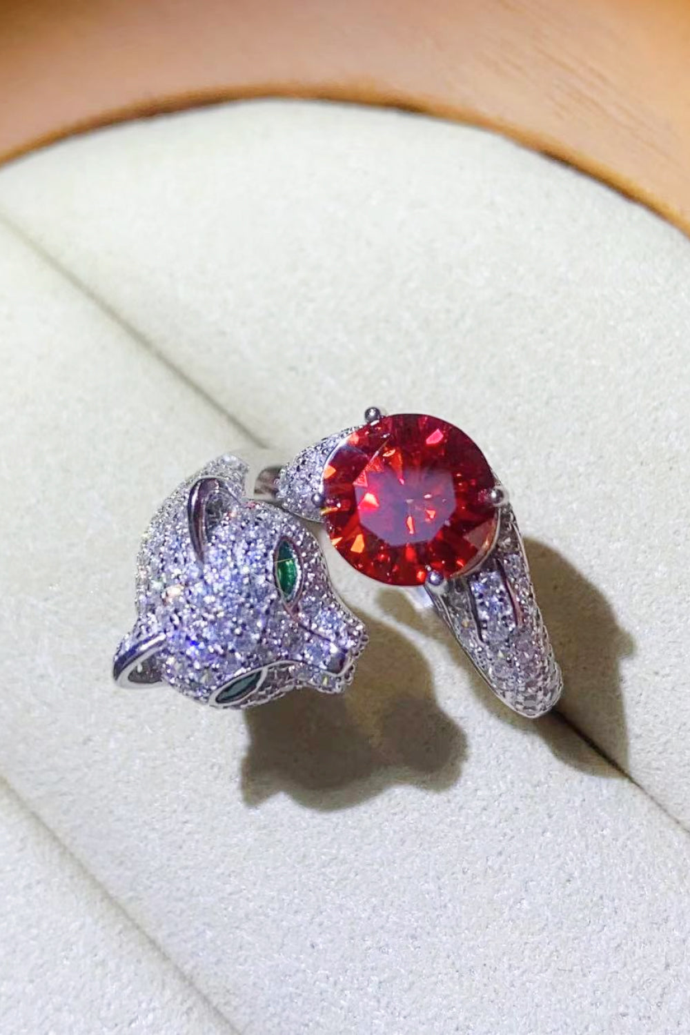 2 Carat Moissanite Adjustable Animal Ring - Drazelle Store