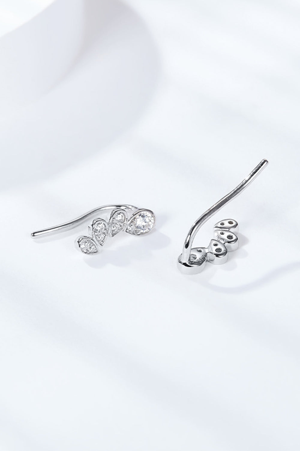 Pear Shape Moissanite Earrings - Drazelle Store