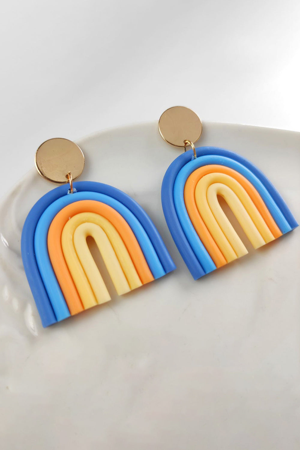 Rainbow Shape Dangle Earrings -Drazelle Store