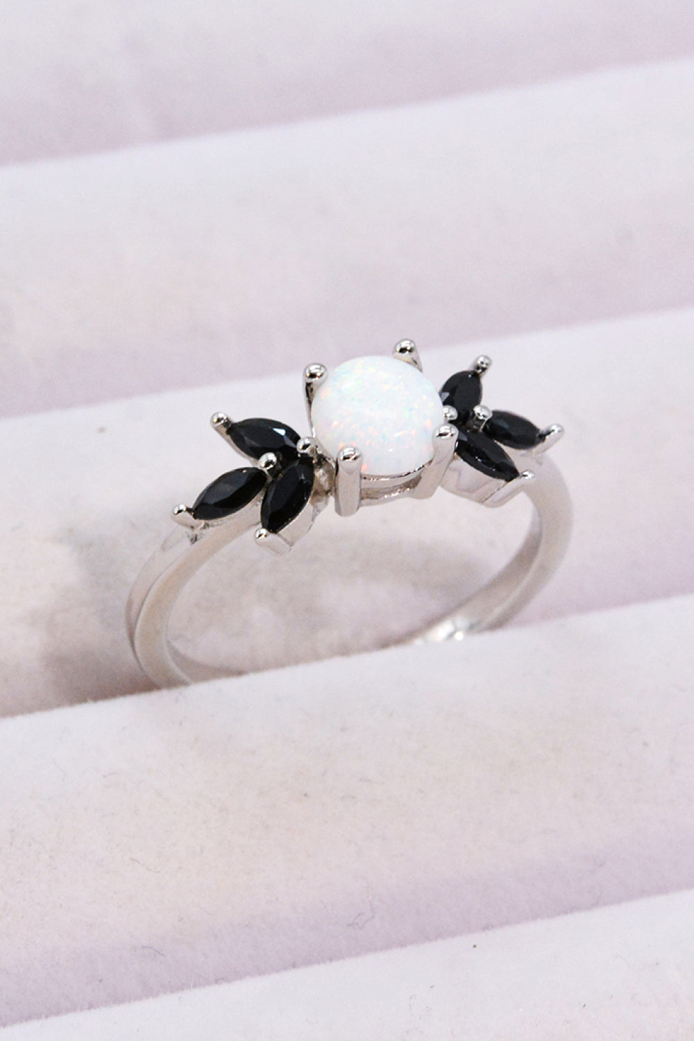 Opal and Zircon Contrast Ring - Drazelle Store