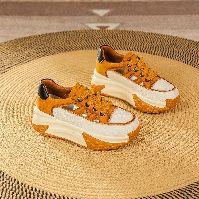 Retro Versatile Thick-soled Sneakers - Drazelle Store