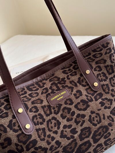 Leopard Polyester Tote Bag - Drazelle Store