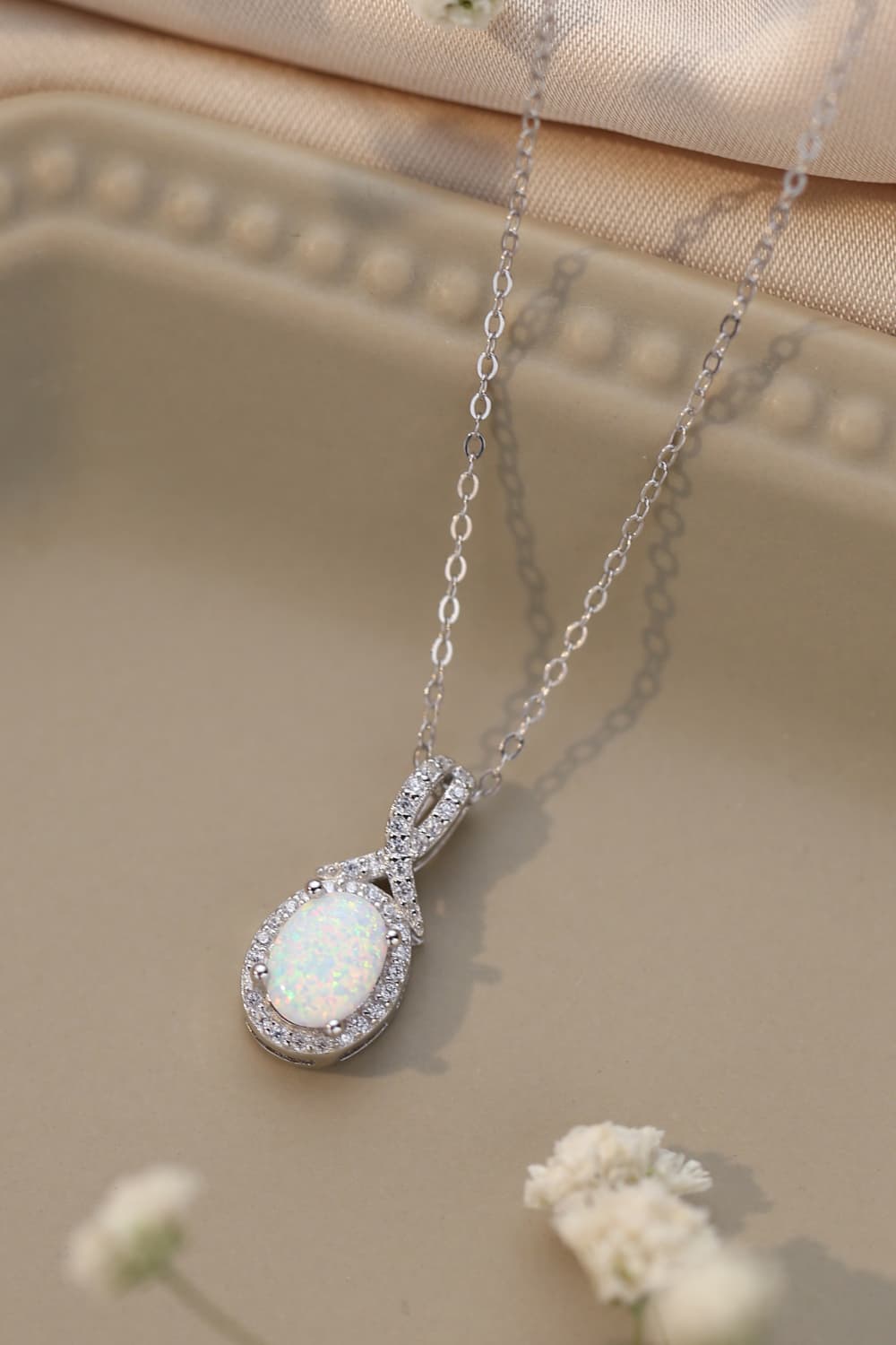 Feeling My Best Opal Pendant Necklace - Drazelle Store