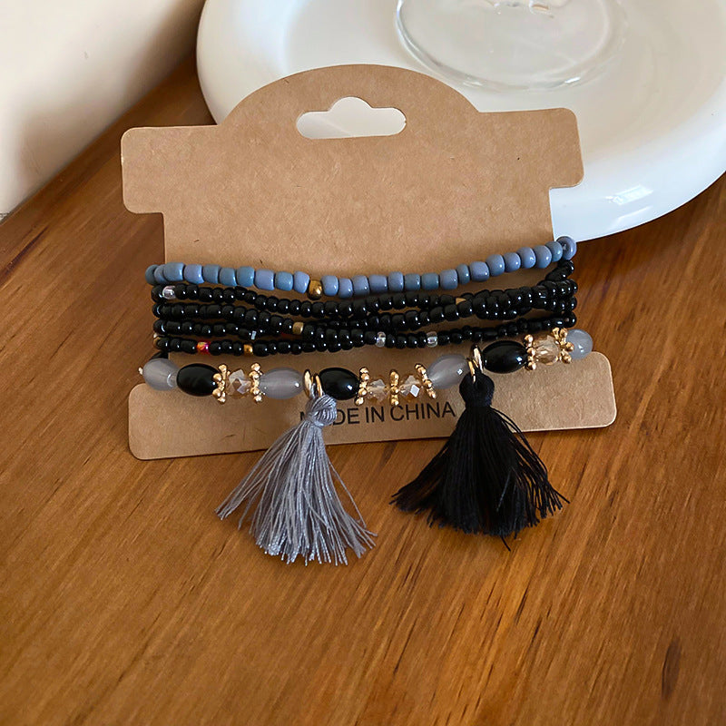 Tassel Rice Bead Bracelet - Drazelle Store