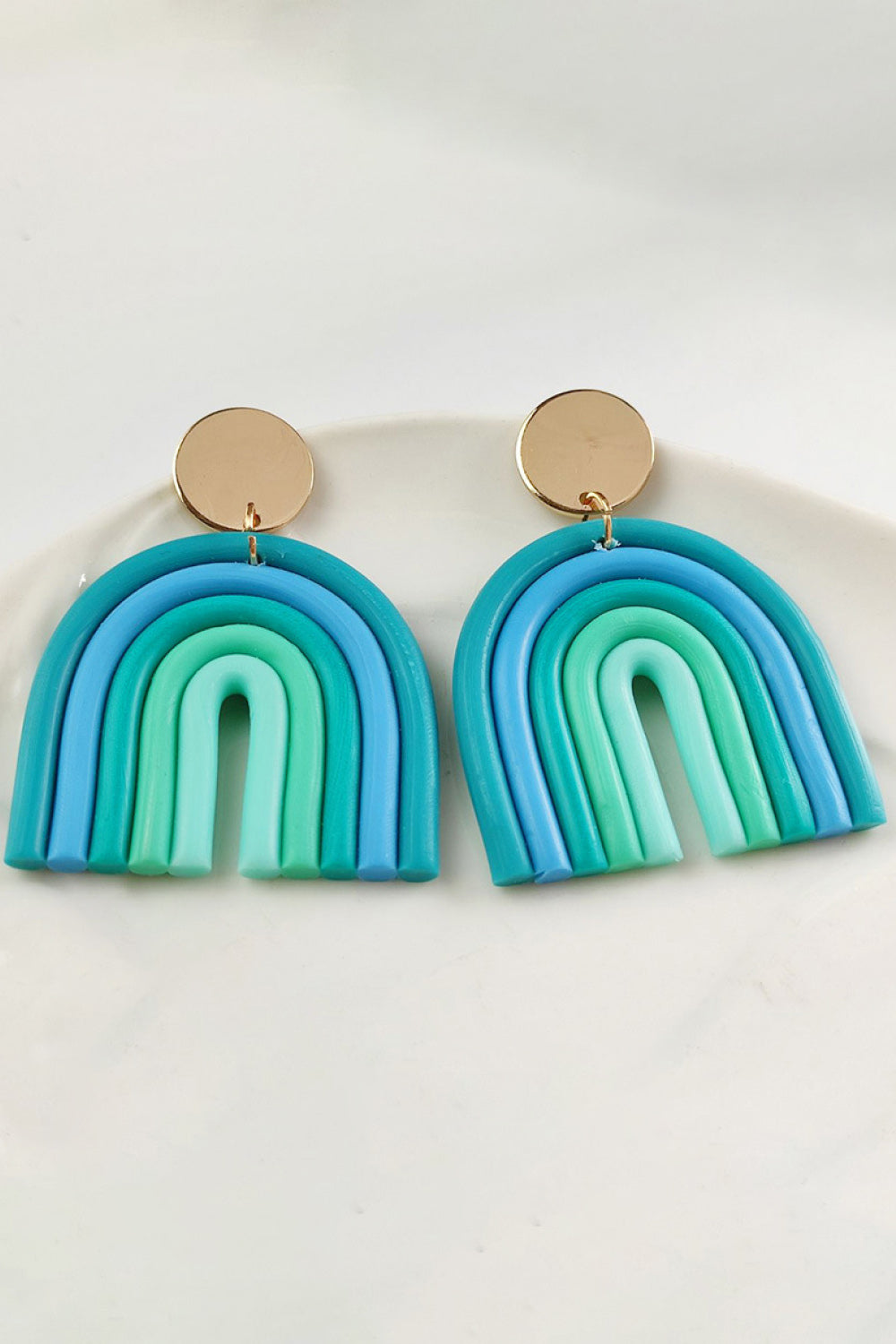 Rainbow Shape Dangle Earrings -Drazelle Store