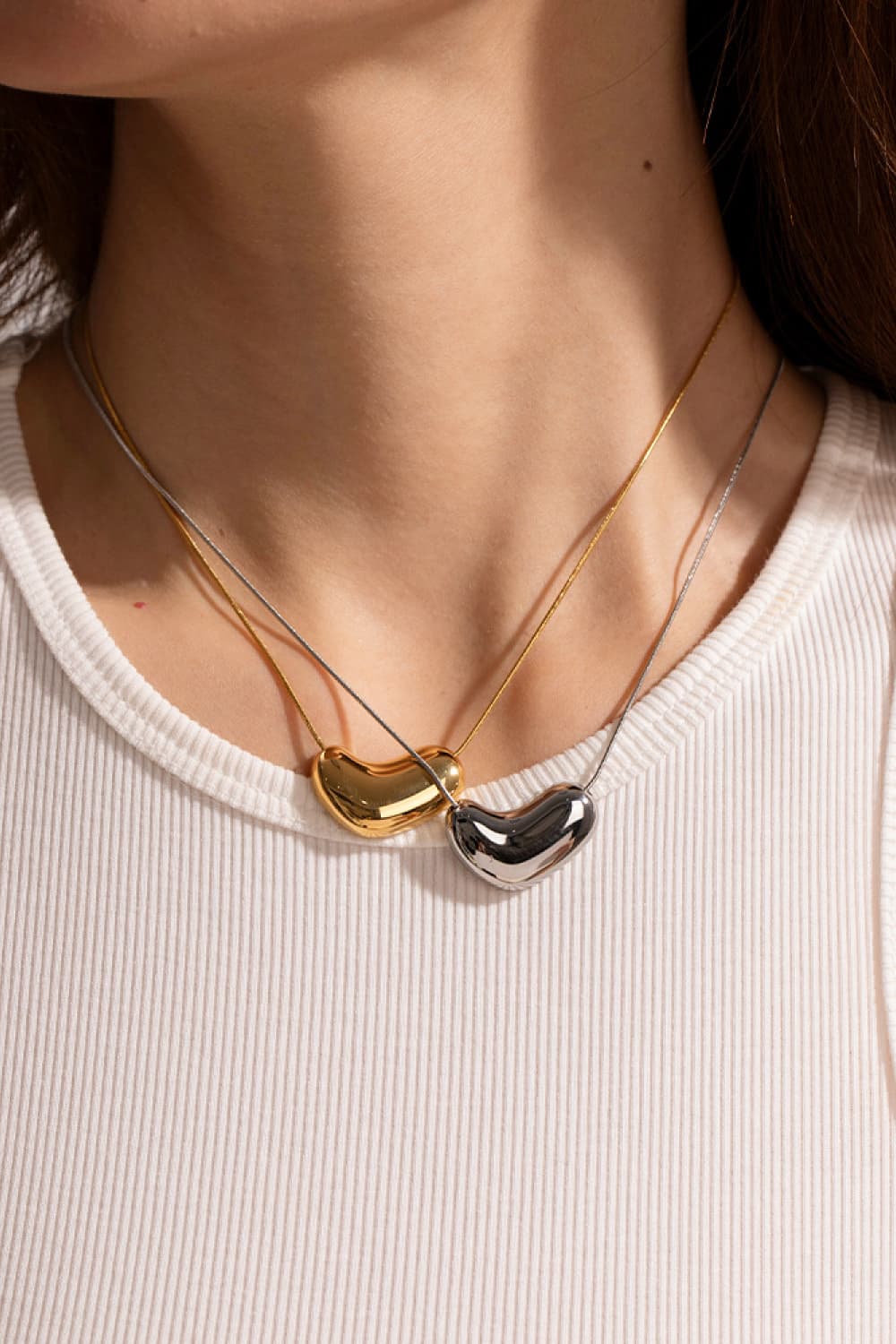 Heart Shape Pendant Necklace - Drazelle Store