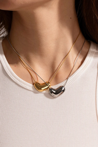 Heart Shape Pendant Necklace - Drazelle Store