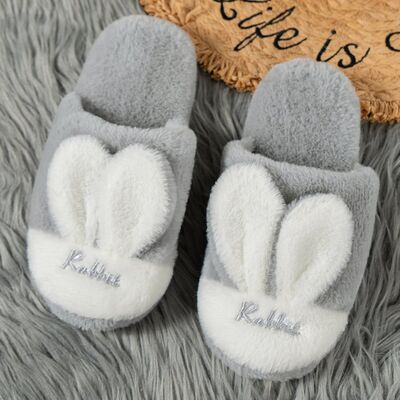 Rabbit Ears Round Toe Slippers - Drazelle Store