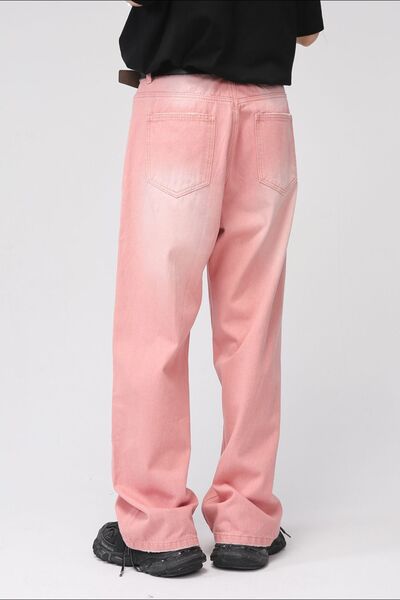 Pocketed Baggy Jeans - Drazelle Store