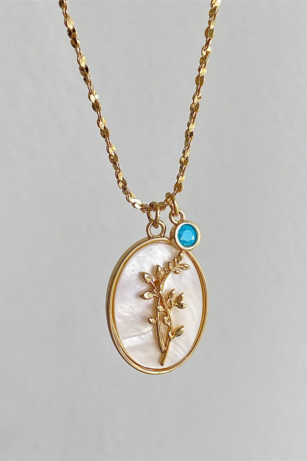 Flower Shell Pendant Copper Necklace - Drazelle Store