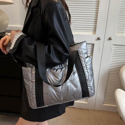 Polyester Tote Bag with Zipper - Drazelle Store