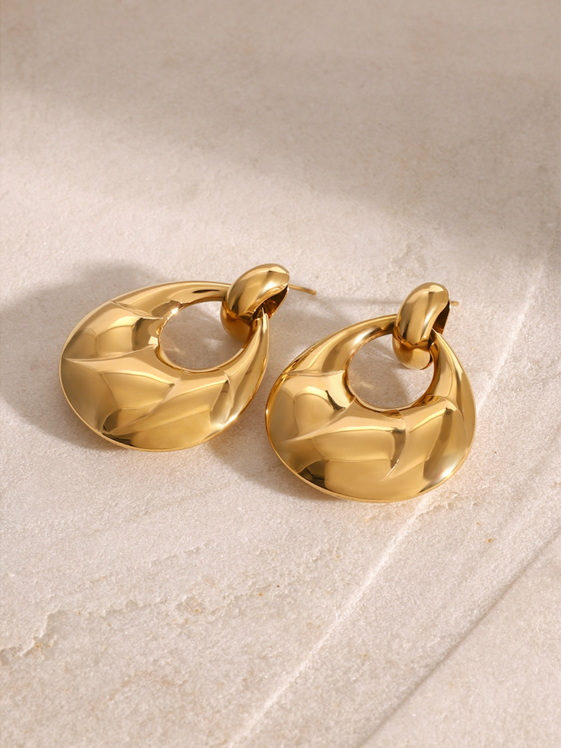 Stainless Steel Teardrop Shape Earrings -Drazelle Store