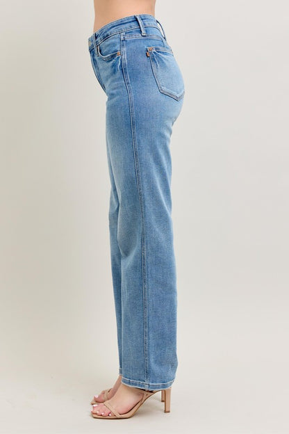 Judy Blue Vintage Wash Straight Jeans - Drazelle Store