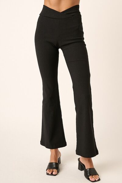 Mittoshop Surplice V Waist Flare Pants - Drazelle Store