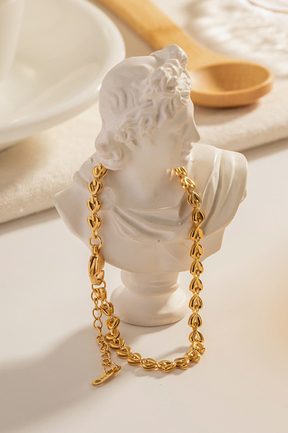 Heart Chain Lobster Clasp Bracelet - Drazelle Store