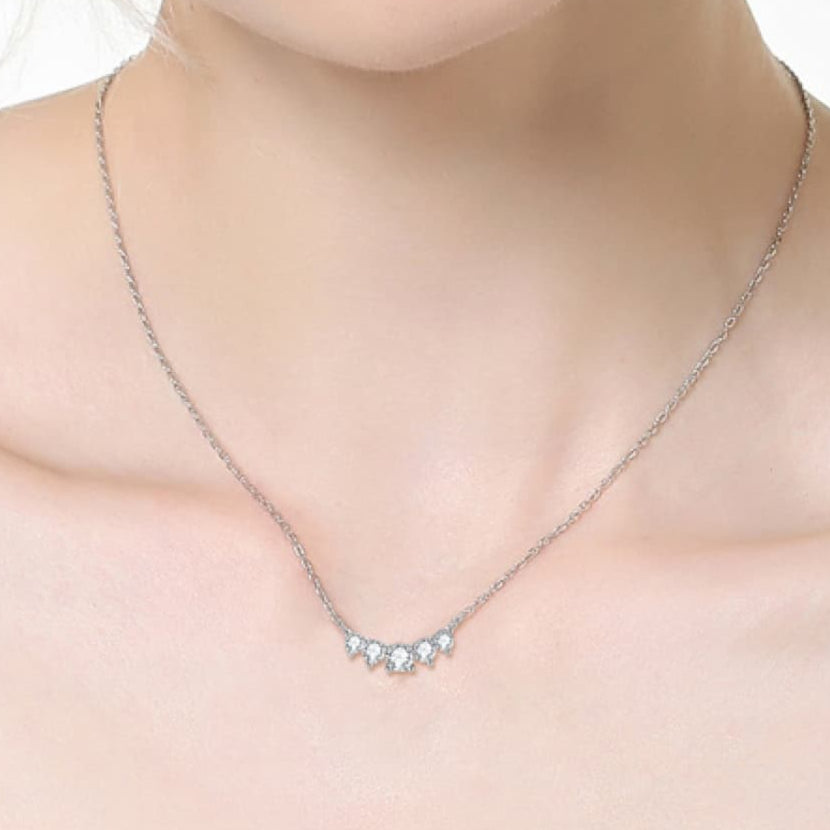 Moissanite Pendant Necklace - Drazelle Store