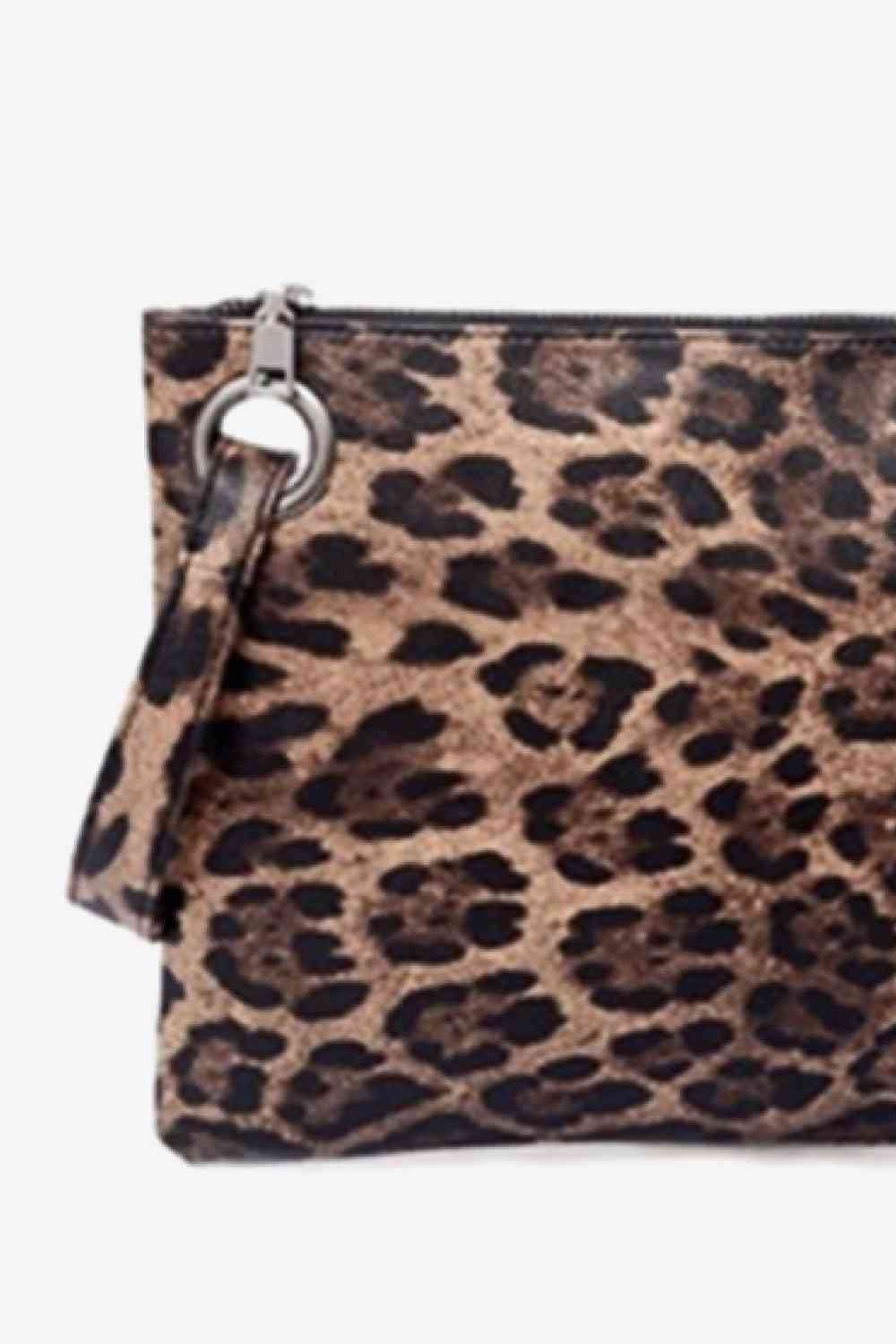 Leopard PU Leather Clutch - Drazelle Store